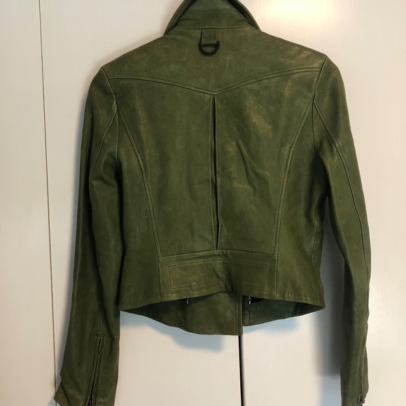 SOLD! Kelly Wearstler Asymmetrical lambskin Leather Jacket - Picture 7 of 16